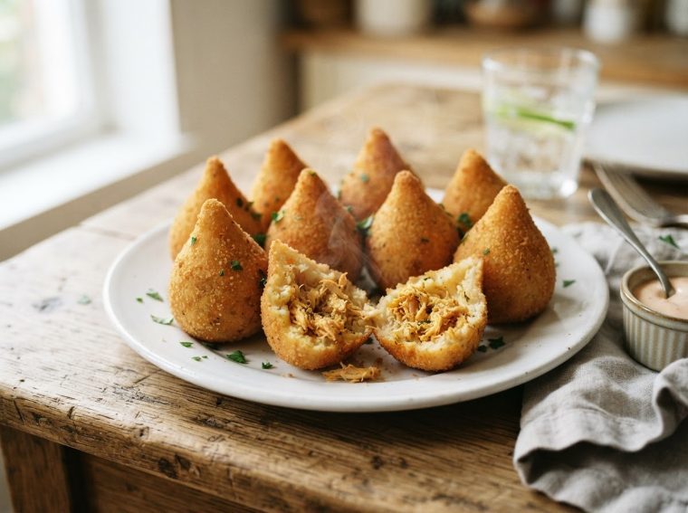 Croquetas de pollo en freidora de aire